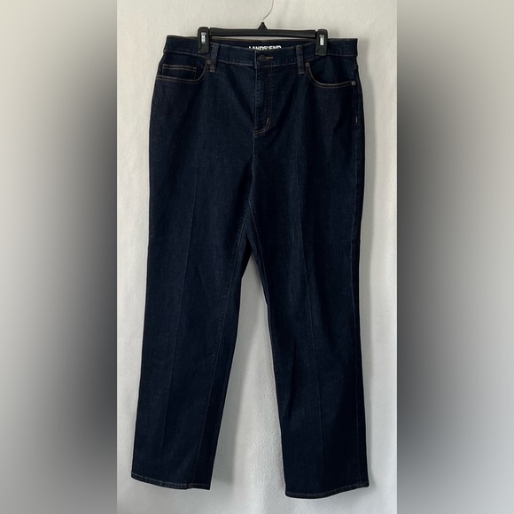 Lands' End Denim - Lands End Size 16 Highrise Straight Denim Jean
